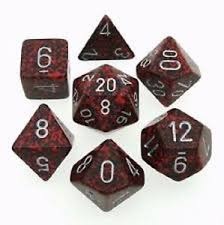 Speckled Silver Volcano 7 Dice Set - CHX25344